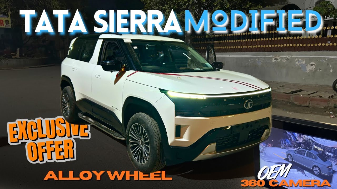 TATA SIERRA MODIFIED | 360 Camera Tata Sierra 🔥Tata Sierra Alloys 