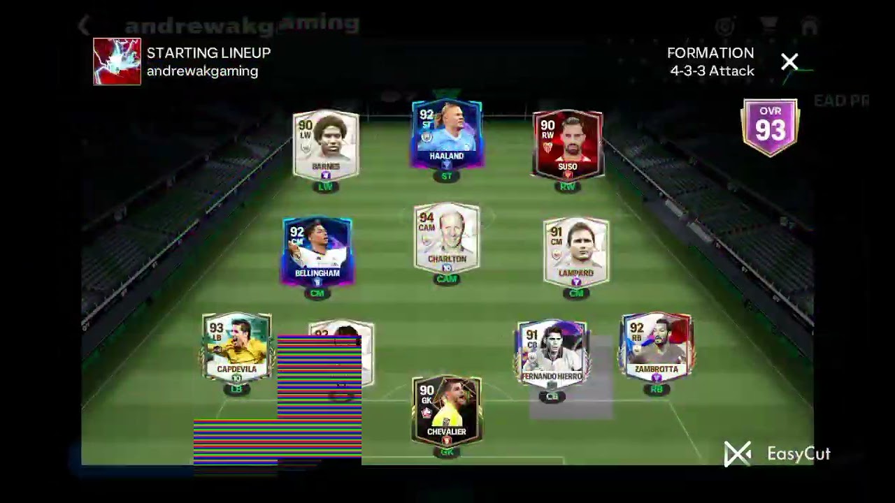 my fc mobile 1st team