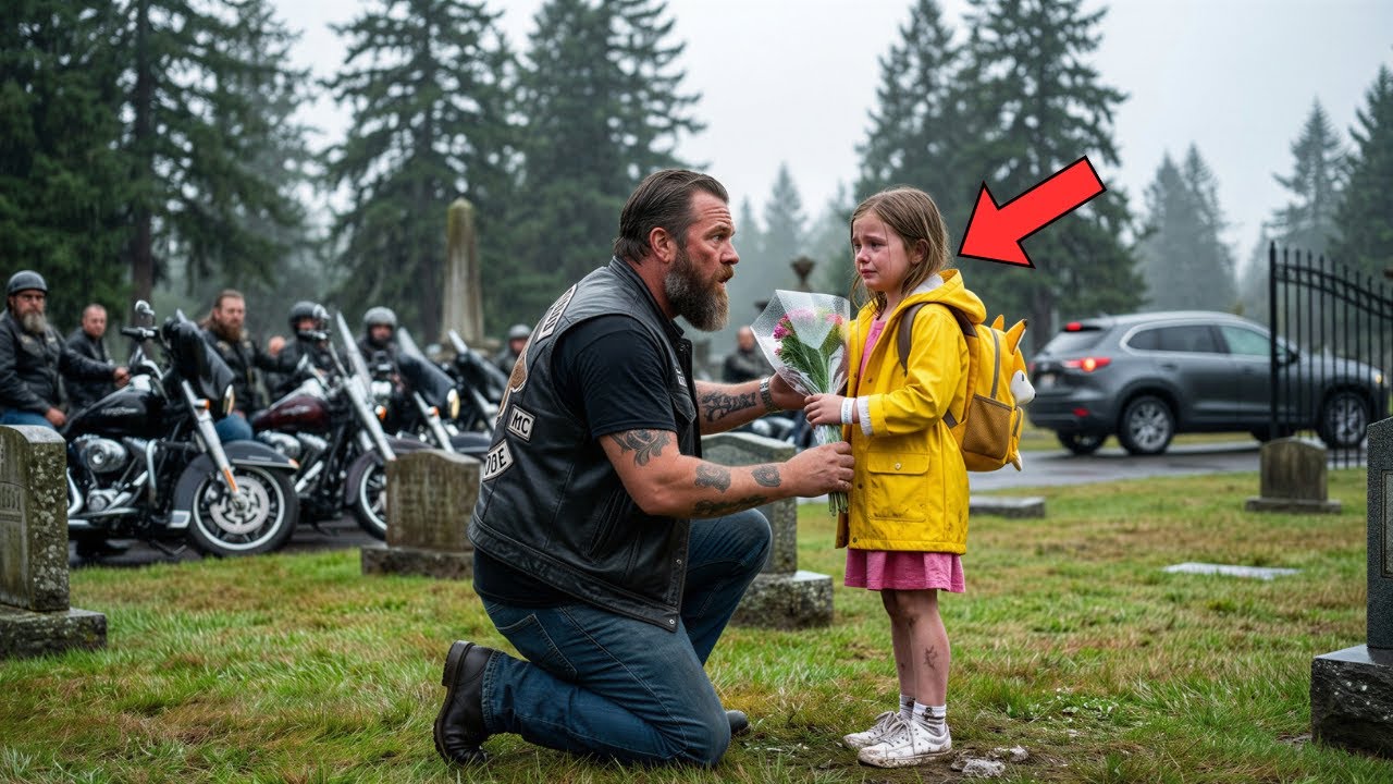 Little Girl Left Flowers on a Biker's Grave Every Week — His Brothers Noticed and Investigated Why