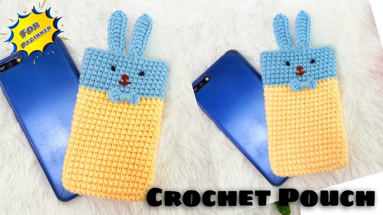Easy Crochet Phone Bag Tutorial For Beginners 🌻 Merenda dompet hp
