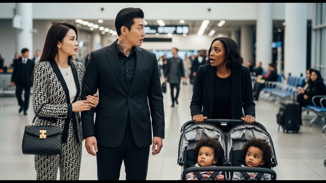 Korean Mafia Boss Was at the Airport with His New Fiancée—Then He Saw His Black Ex With Twins