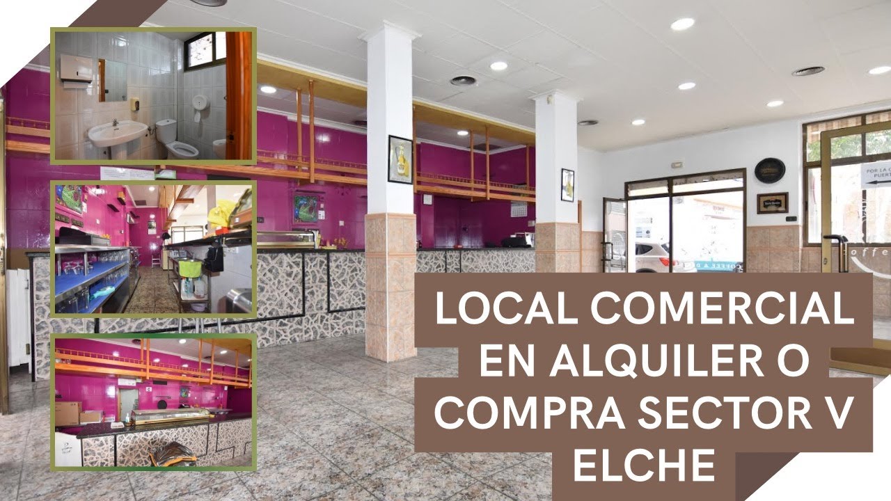 local comercial en sector V de Elche para Alquilar y Comprar