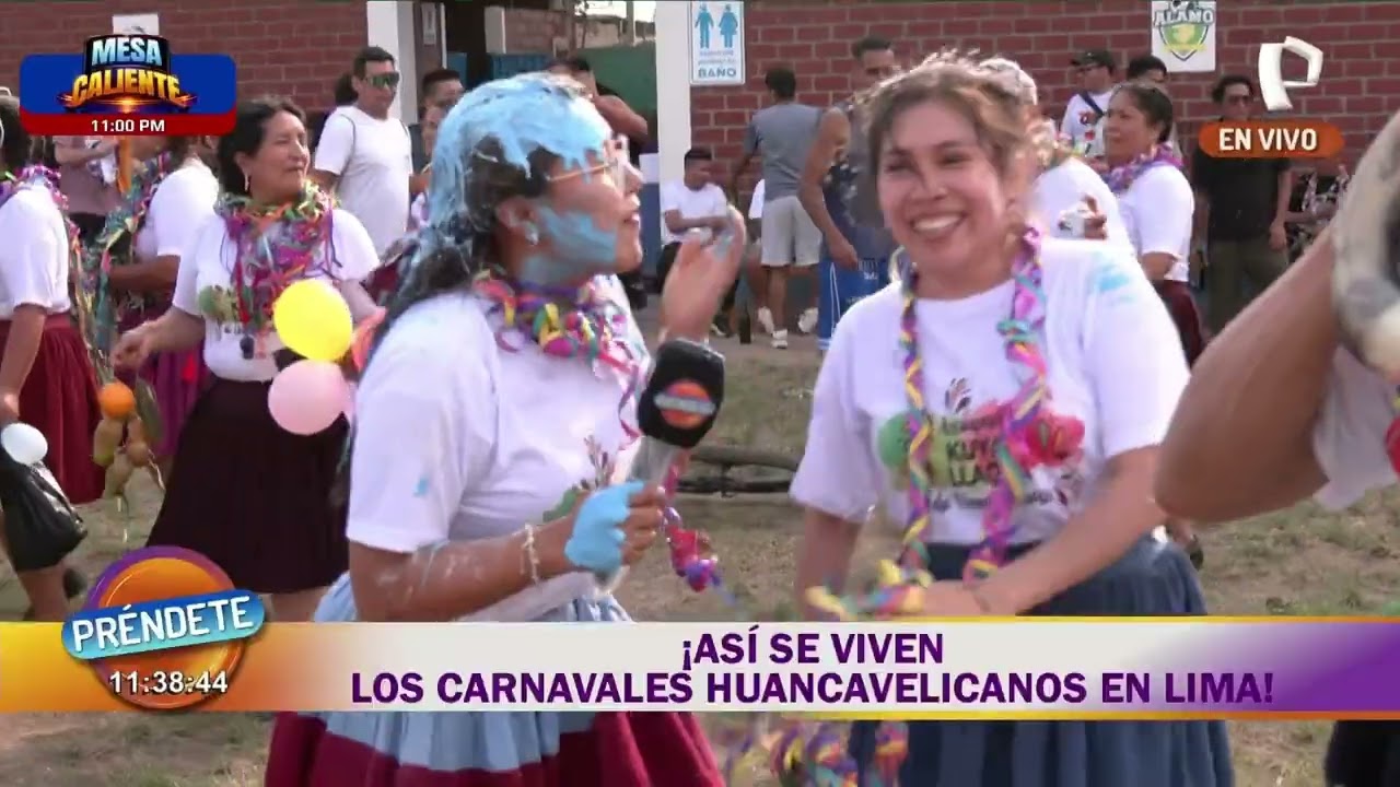Así se viven los carnavales huancavelicanos en Lima