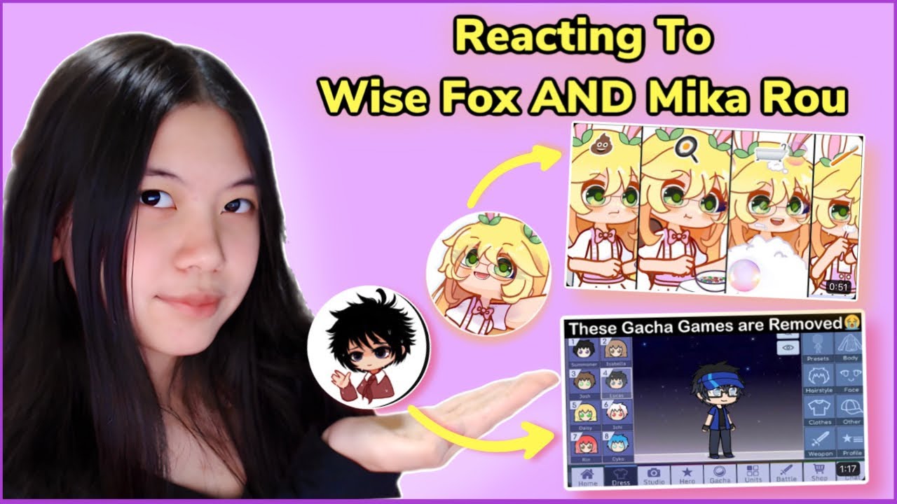 Reacting To Wise Fox and Mika Rou Videos: Who Has The Best Content? | GTuber Reacts | Gacha Life