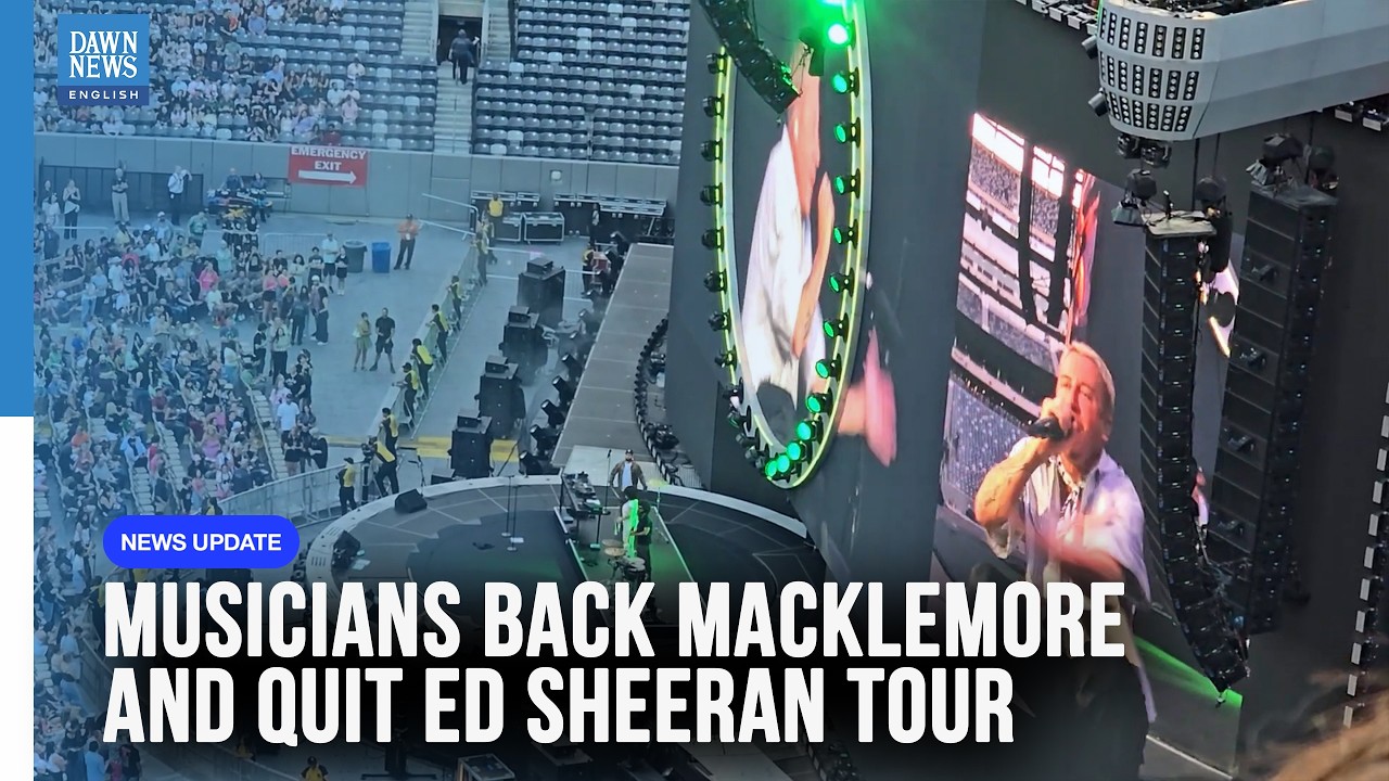 Ed Sheeran Tour in Crisis After Macklemore&rsquo;s Removal | Palestine | Censorship | Dawn News English