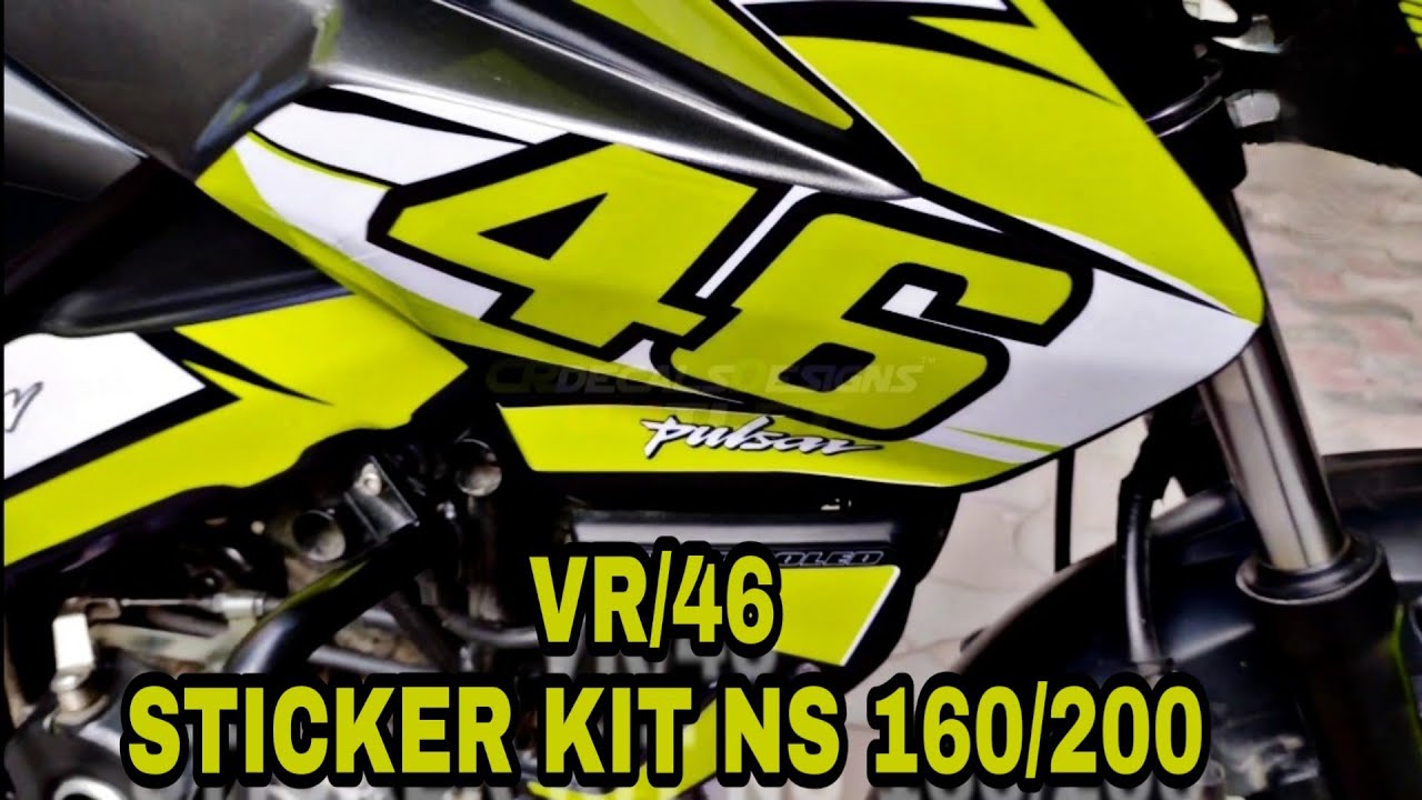PULSAR NS 160/200 VR46 STICKER KIT