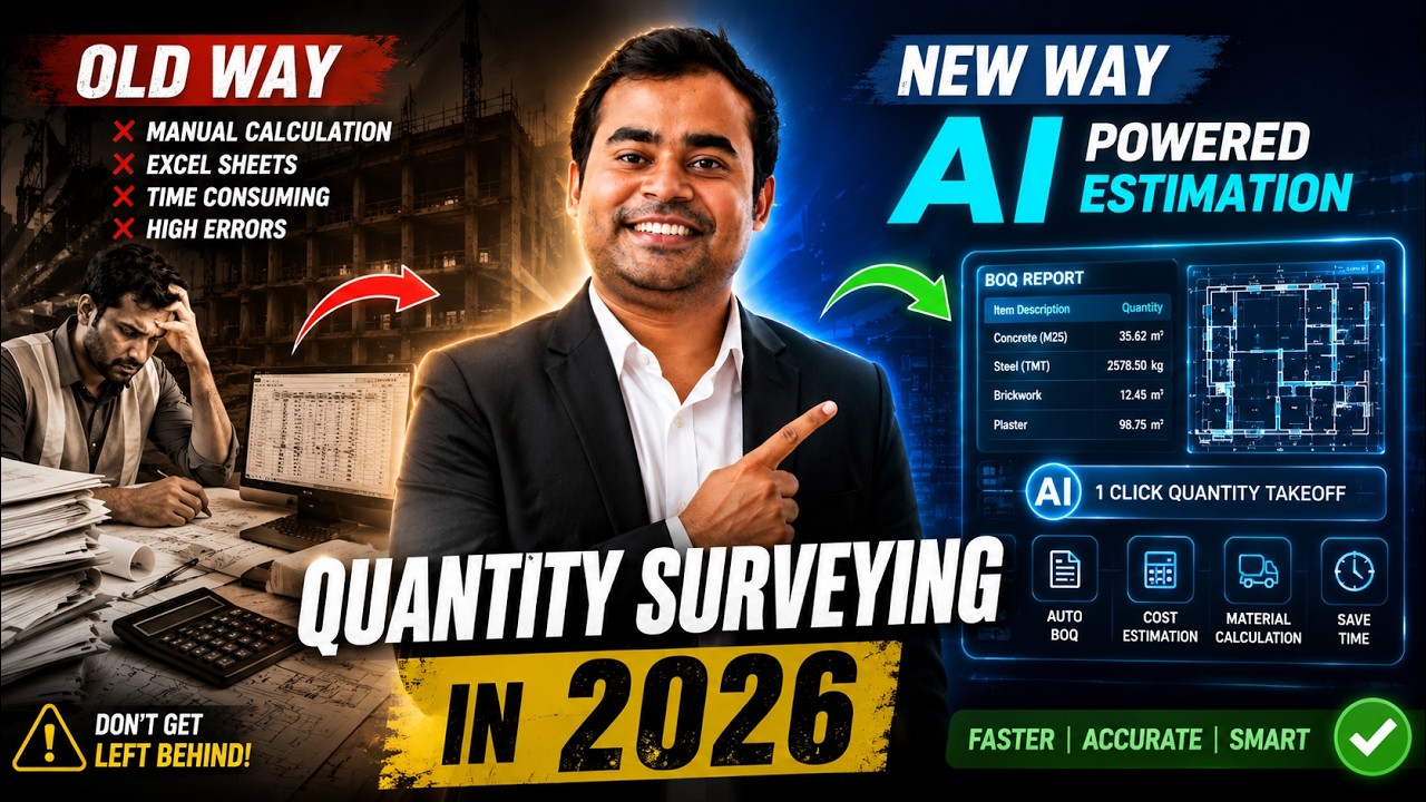 Quantity Surveying in 2026🔥| AI Tools Every QS Engineer Should Learn