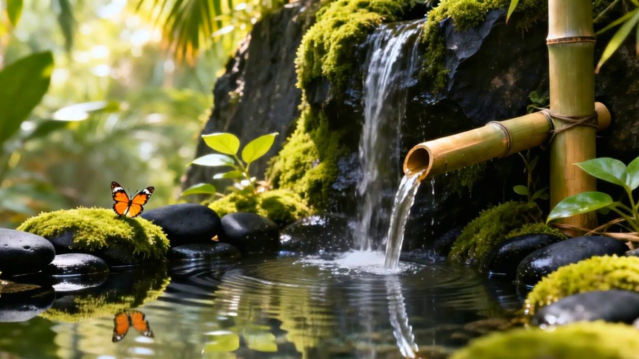 “Zen Garden Spa 🌱 Natural Water Sounds for a Tired Soul”