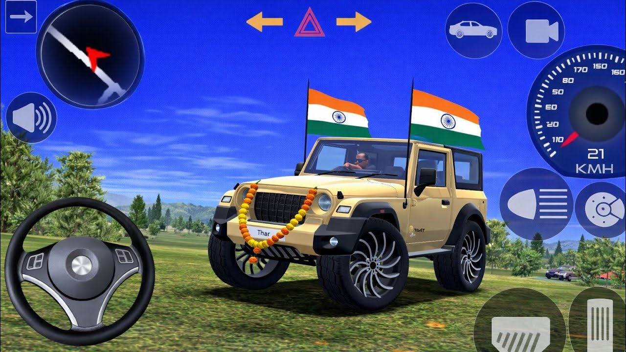 Modified Mahindra 😈 Thar Gameplay | Indian Cars (Gadi Wala Game) | Android 2026