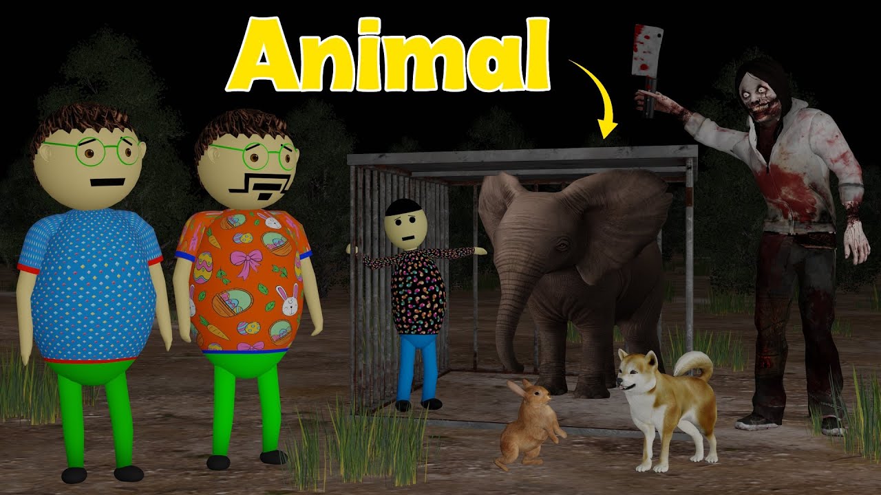Gulli Bulli And Jeff The Killer Animal Theif | Horror Story | Gulli Bulli | Make Joke Of Horror