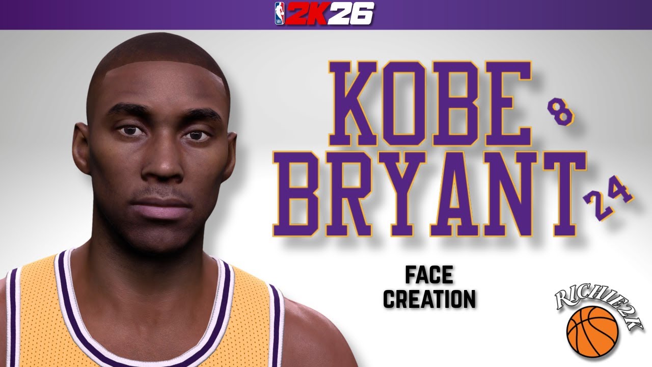 Kobe Bryant Face Creation NBA 2K26