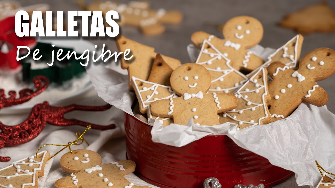 GALLETAS DE JENGIBRE | Gingerbread | Receta Navideña 🎁🎄