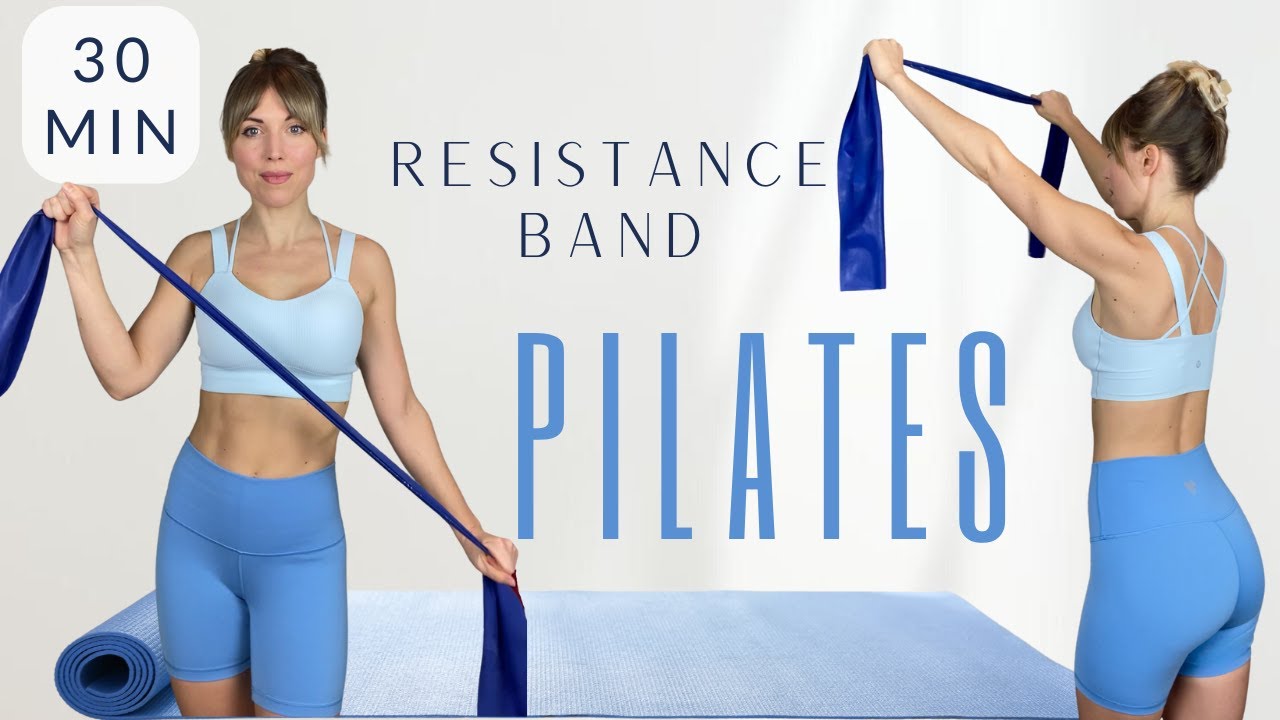 Resistance Band Workout - 30 Min | FULL BODY PILATES