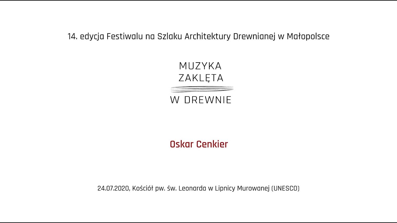 Muzyka Zaklęta w Drewnie - Oskar Cenkier