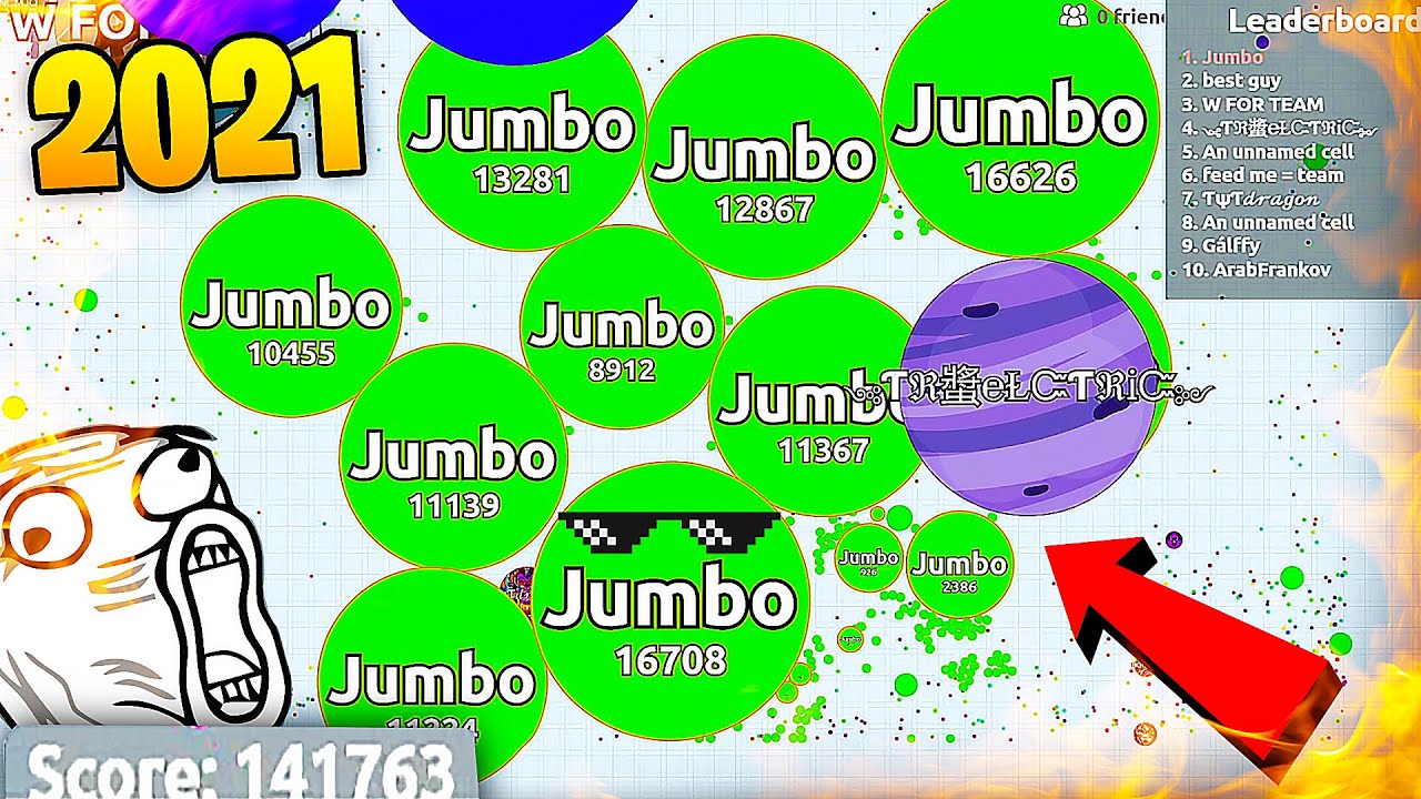 Agar.io 141K Score - SOLO VS TEAM AGARIO GAMEPLAY