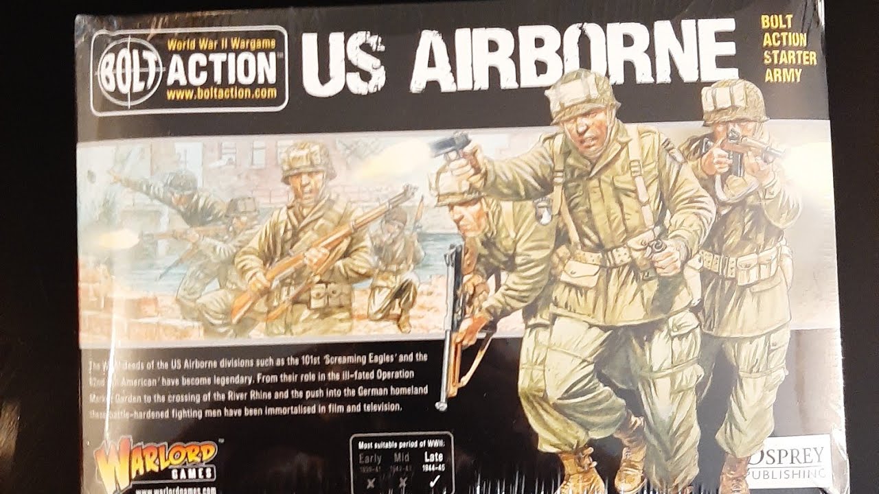 US Airborne Bolt Action Starter Army Unboxing