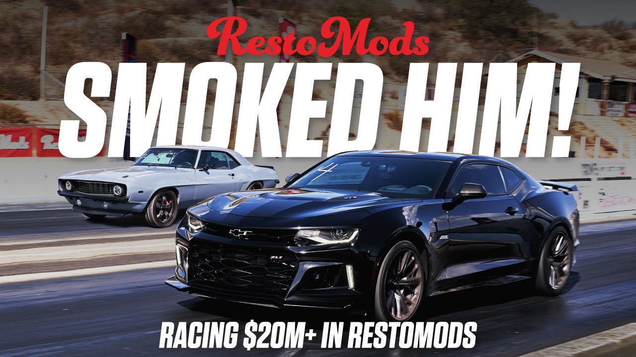 900HP 1969 Camaro vs 650 HP 2022 Camaro ZL1 - Restomods Drag Day
