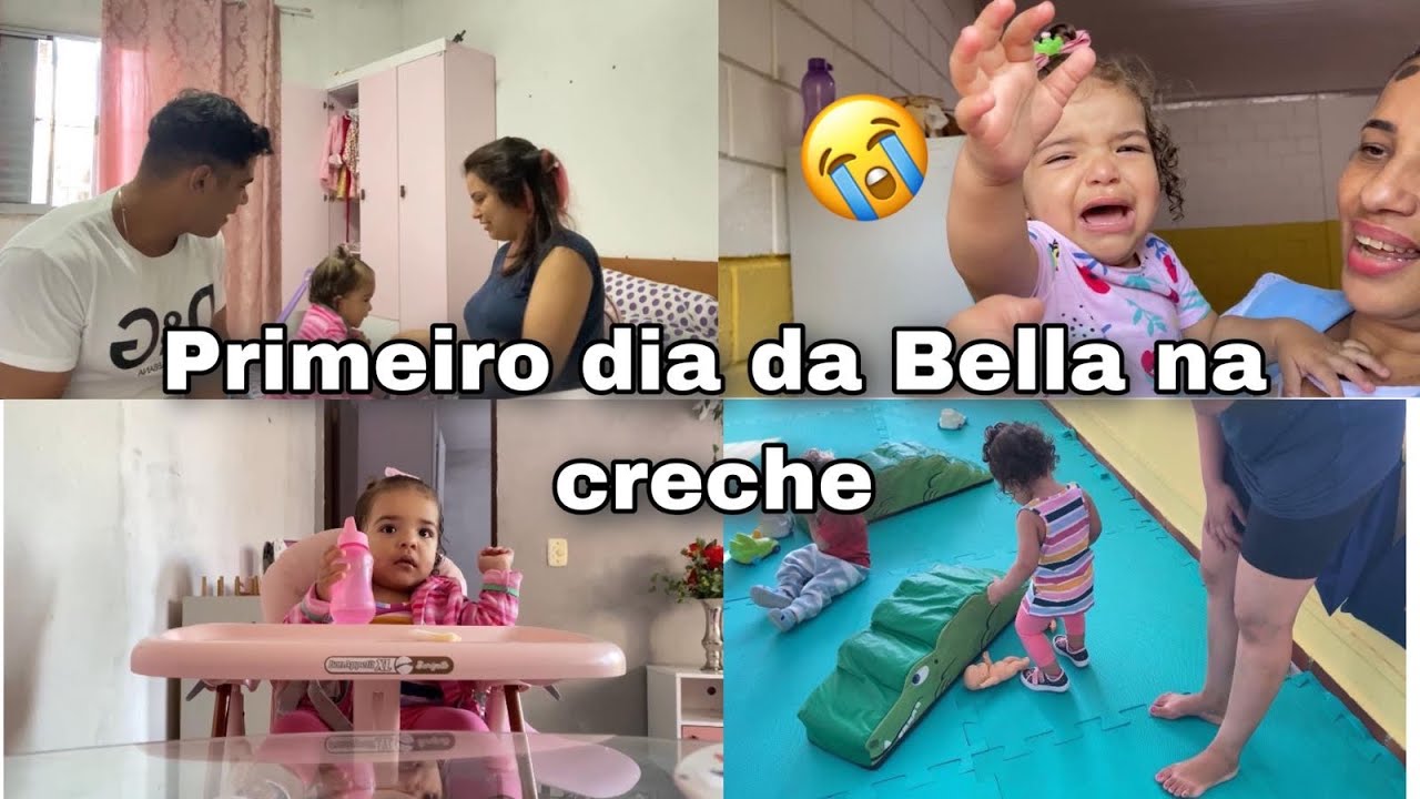 PRIMEIRO DIA DA BELLA NA CRECHE