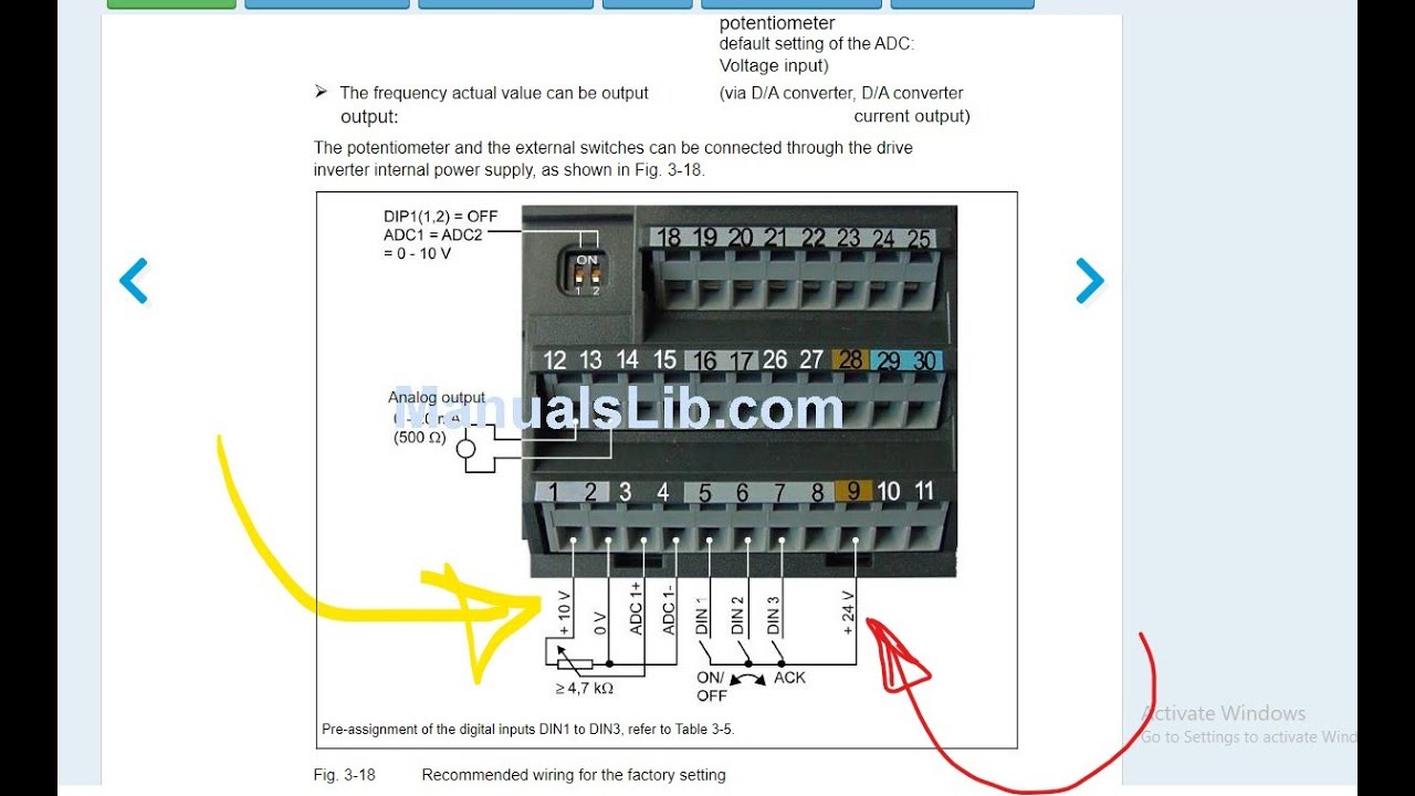 شرح توصيل الانفرتر &micromaster440 &siemens inverter