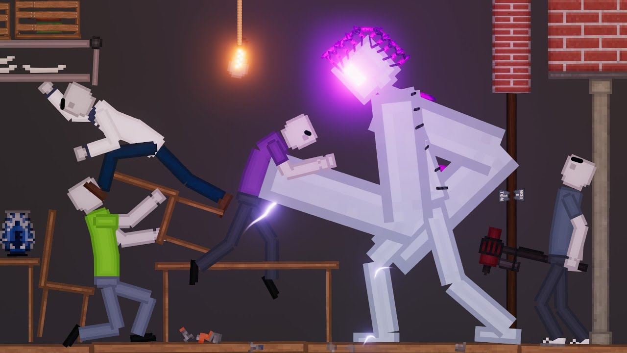 People Fight Against Androids In People Playground | (6)