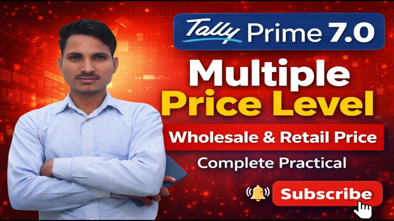 Multiple Price Level & Price List in Tally Prime |Price level for wholesaler & Retailers |