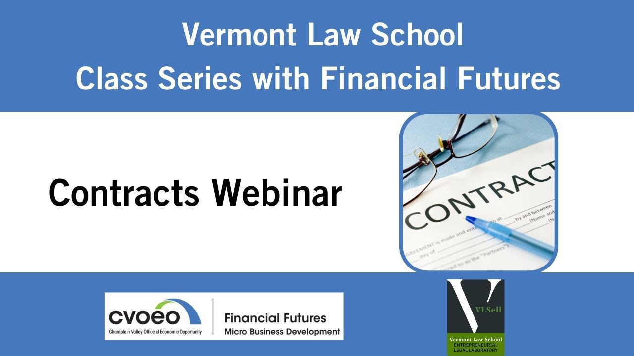 CVOEO | VT Law School: Contracts Webinar