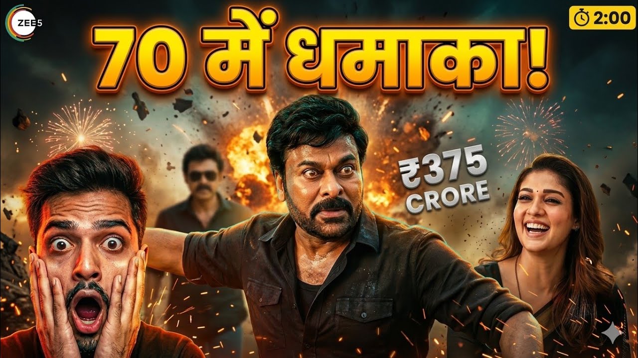 चिरंजीवी 70 में Comedy King 😱 Mana Shankara Review | ZEE5 Hindi