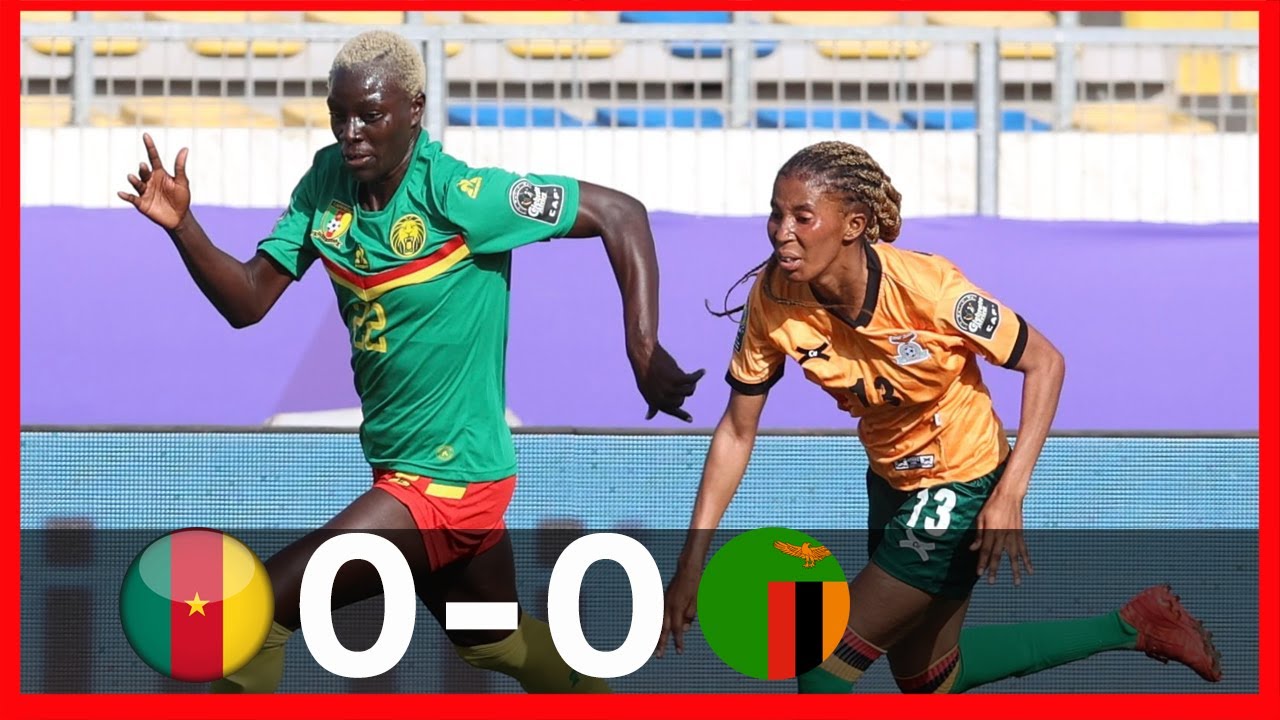 CAMEROON VS ZAMBIA(0-0)-AWCON-GOALS&HIGHLIGHTS