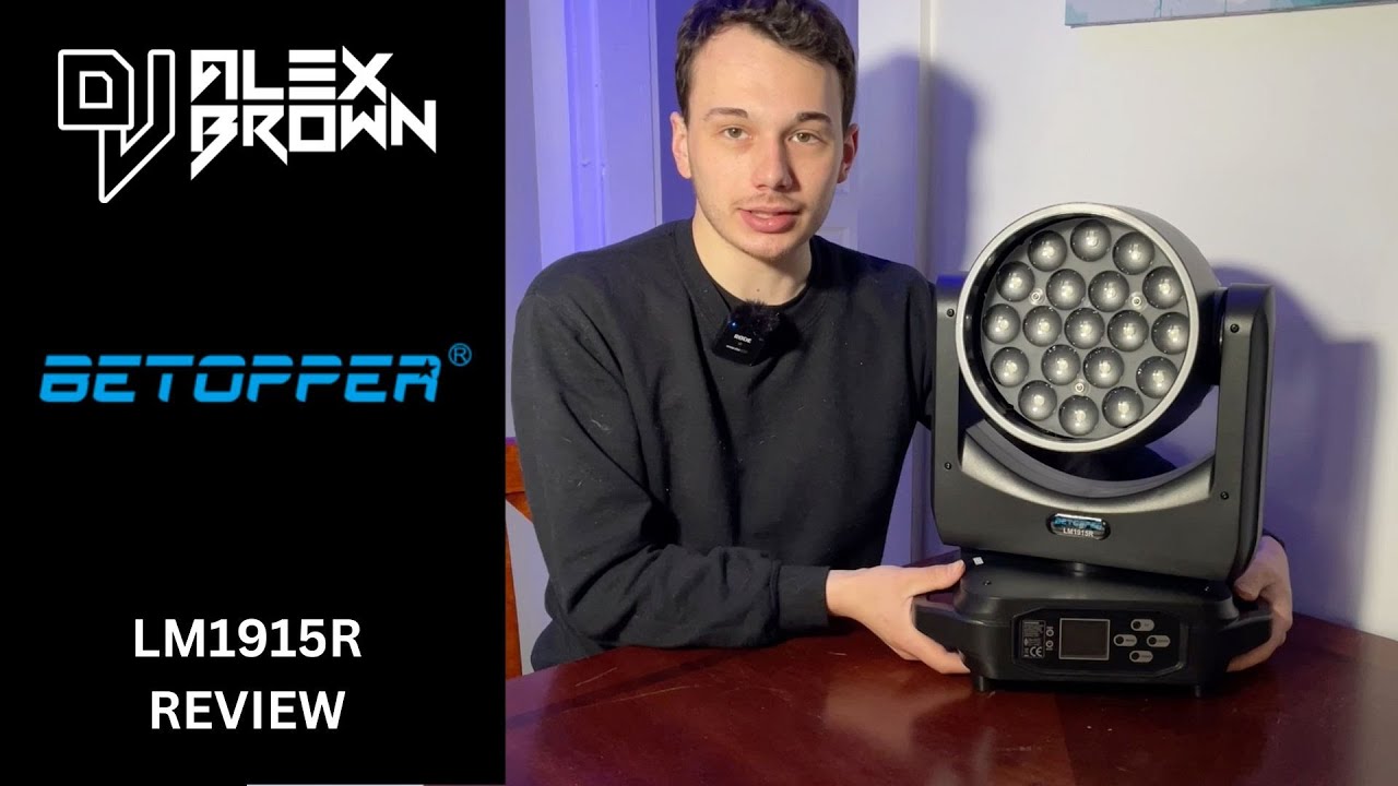 BETOPPER DJ LM1915R Moving Head Wash and Zoom Light For DJs | REVIEW