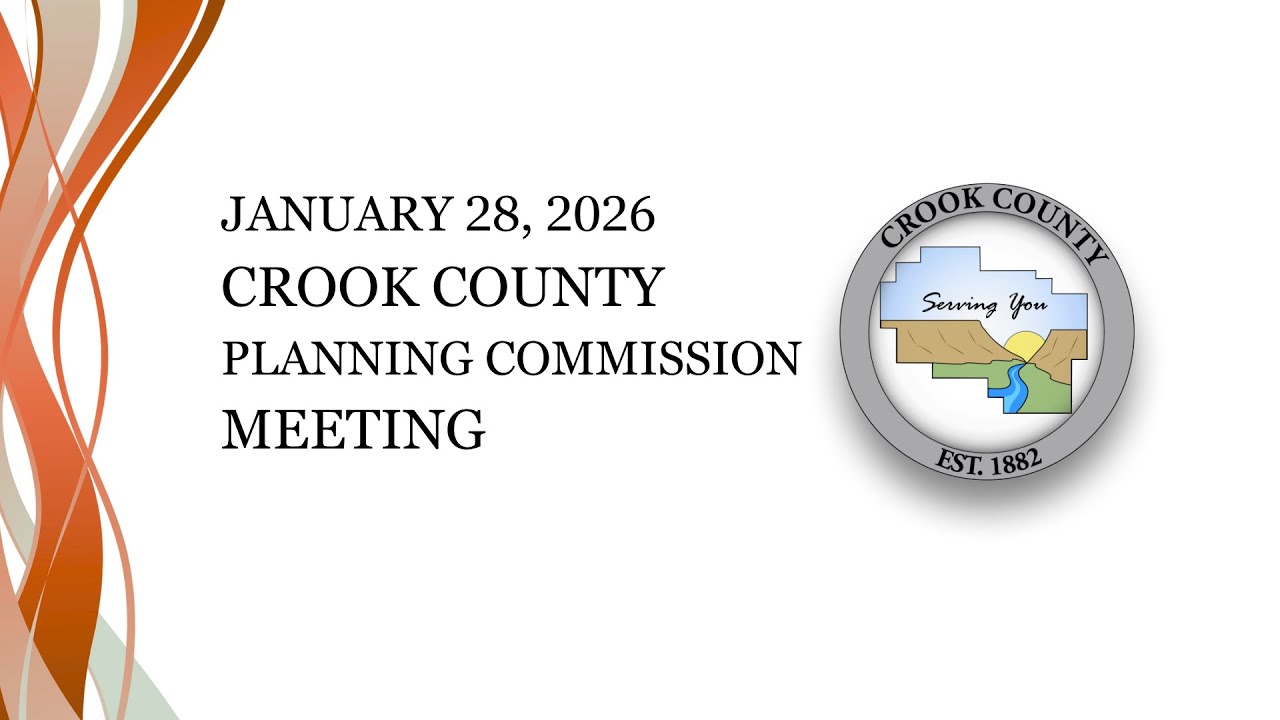 Crook County Planning Commission Regular Meeting January 28, 2026
