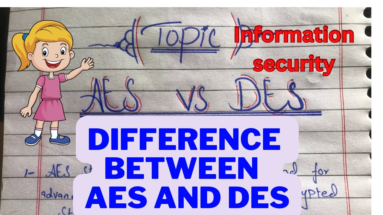 AES vs DES || differences between AES and DES ||information security || cyber security #studywithsam
