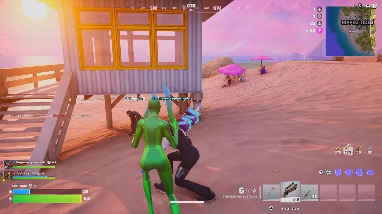 First battle royal on video