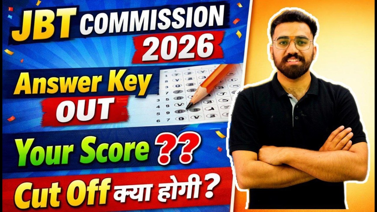 JBT Commission Official Answer Key Out || Cut Off ?? Apka Score ??