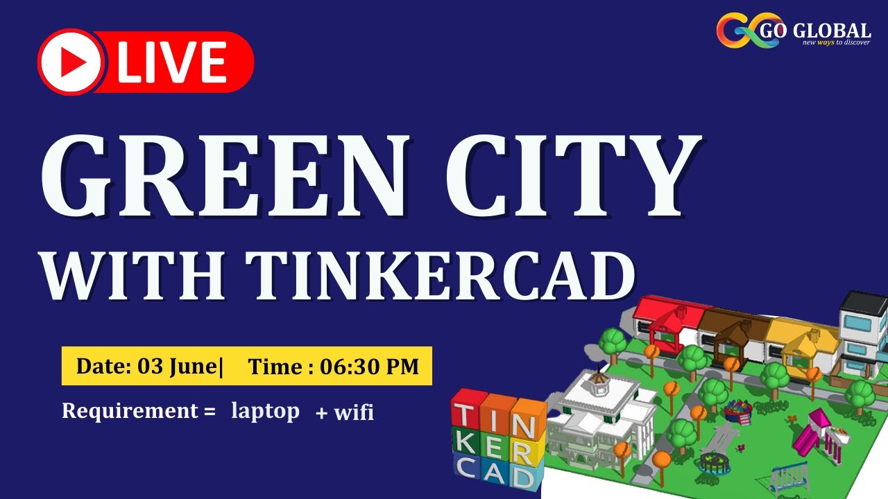 Design Green city with Tinkercad |  3D Green City - How to make and Design