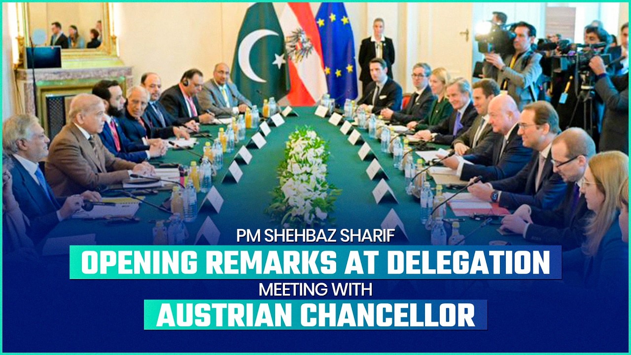 PM Shehbaz Sharif Opening Remarks at Delegation Meeting with Austrian Chancellor