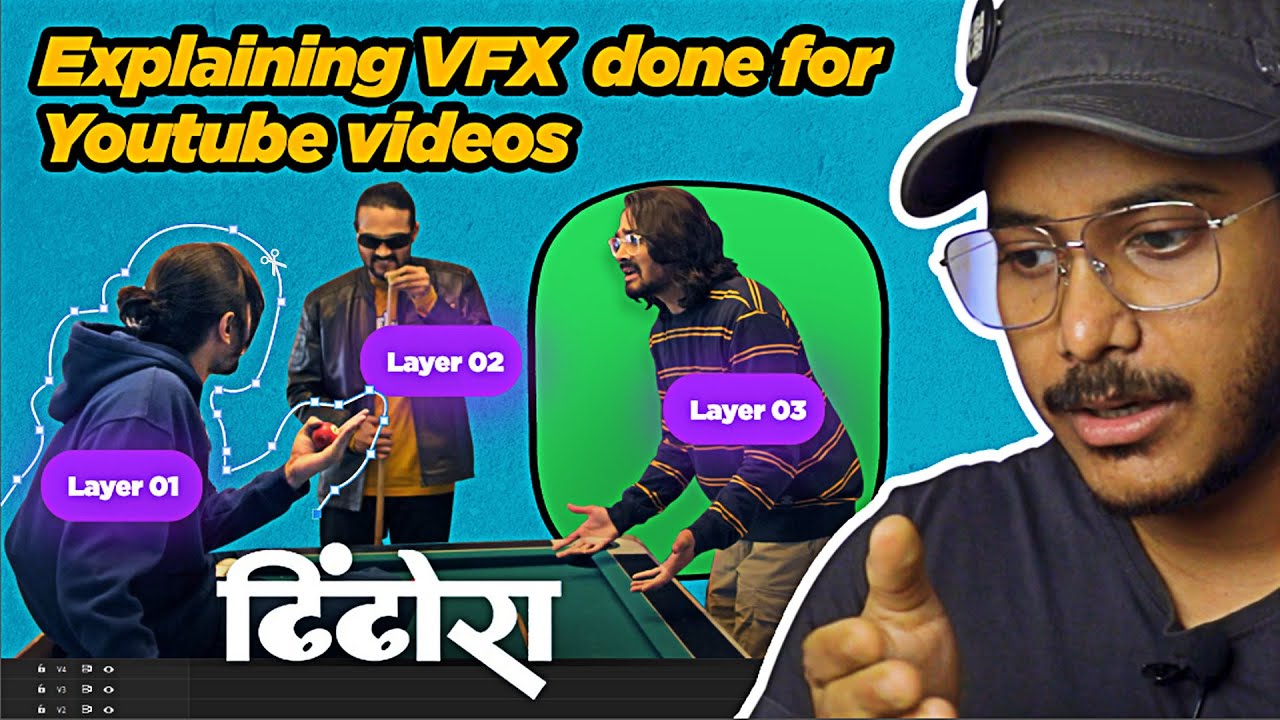 Graphic Designer Reacts to Dhindora Double Role VFX & Smoking Kills Behind the scenes