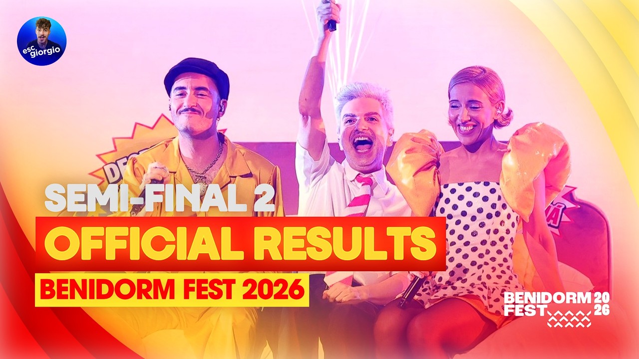🇪🇸 Benidorm Fest 2026: Semi-final 2: Official Results