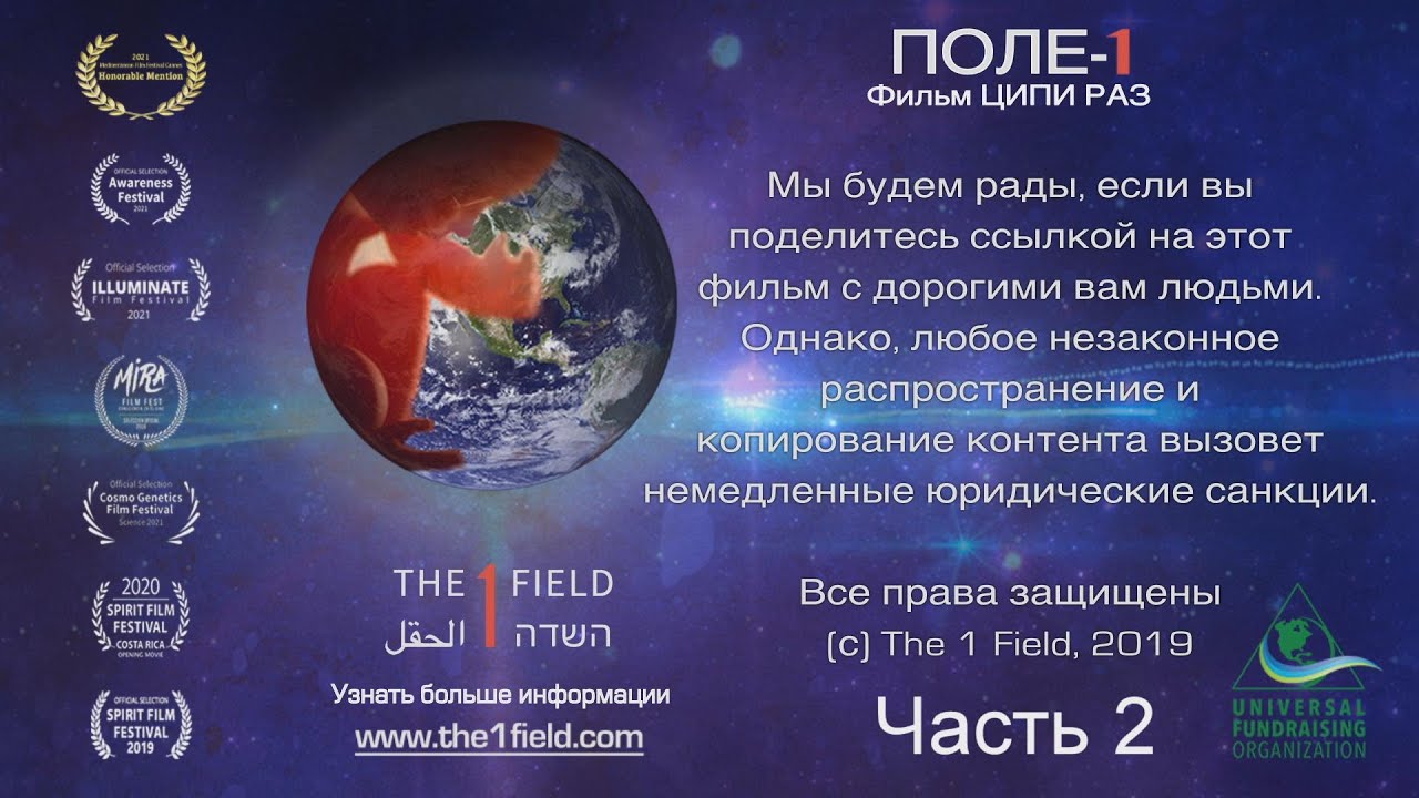 ЕДИНОЕ ПОЛЕ — революционный документальный фильм о сознании. ПРЕМЬЕРА! Часть 2. Режиссер: Ципи Раз