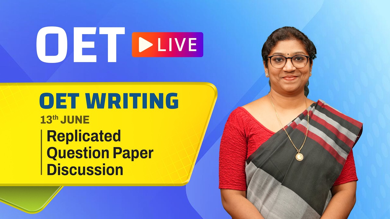 OET Writing | Разбор реплики экзаменационного задания от 13 июня