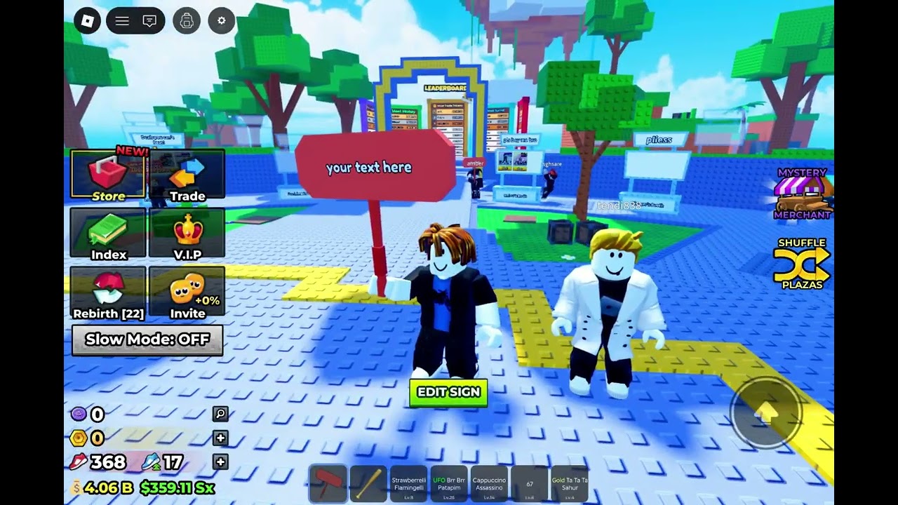 Roblox Escape tsunami for brainrots 
