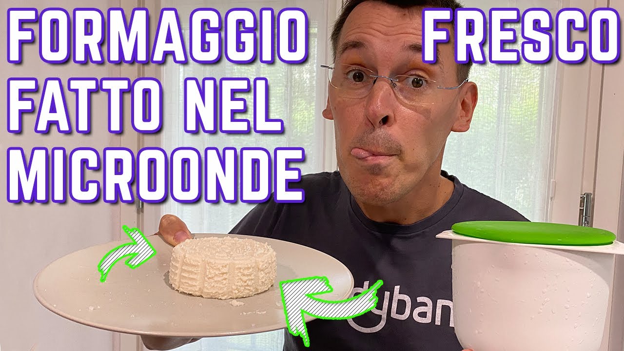 FORMAGGIO FATTO IN CASA NEL MICROONDE ricetta primo sale fai da te