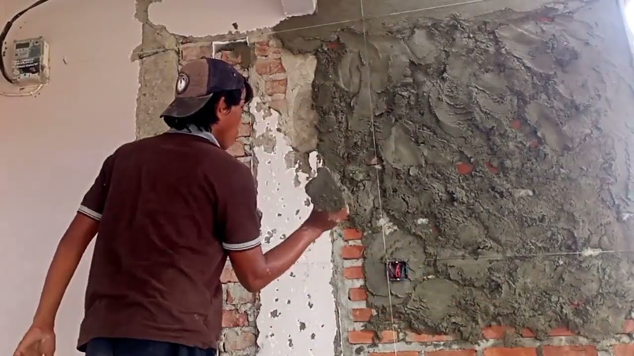 Cara menyemen tembok yang tebal