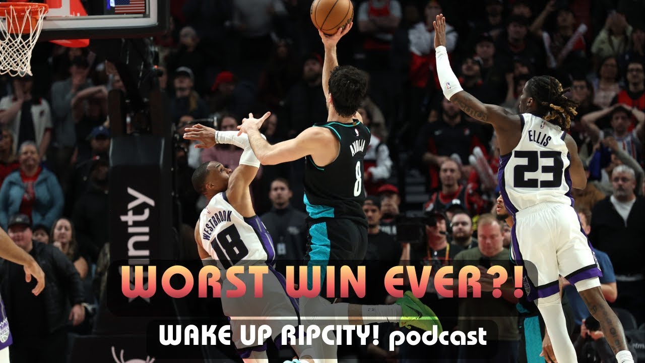 WAS DENI FOULED?? BLAZERS WORST WIN EVER? | Wake Up RipCity! Podcast