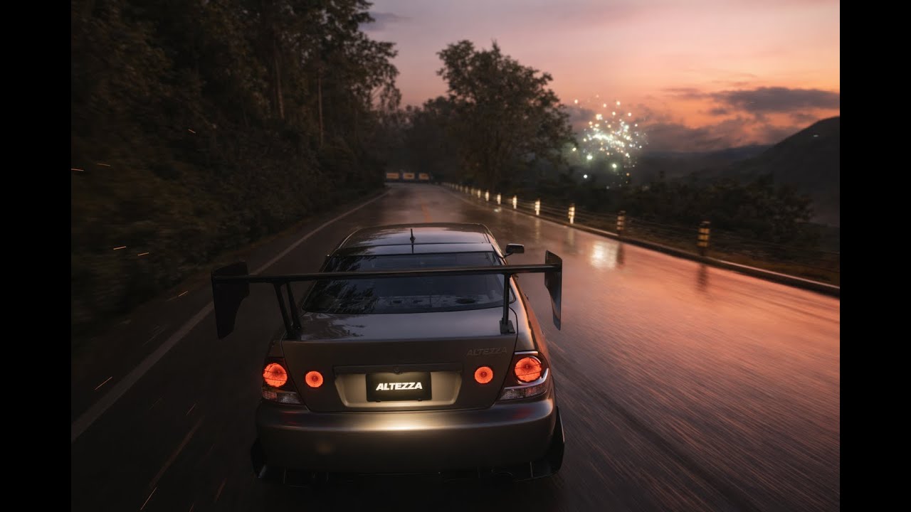 Toyota Altezza Sunset Downhill Drift – Assetto Corsa 4K60