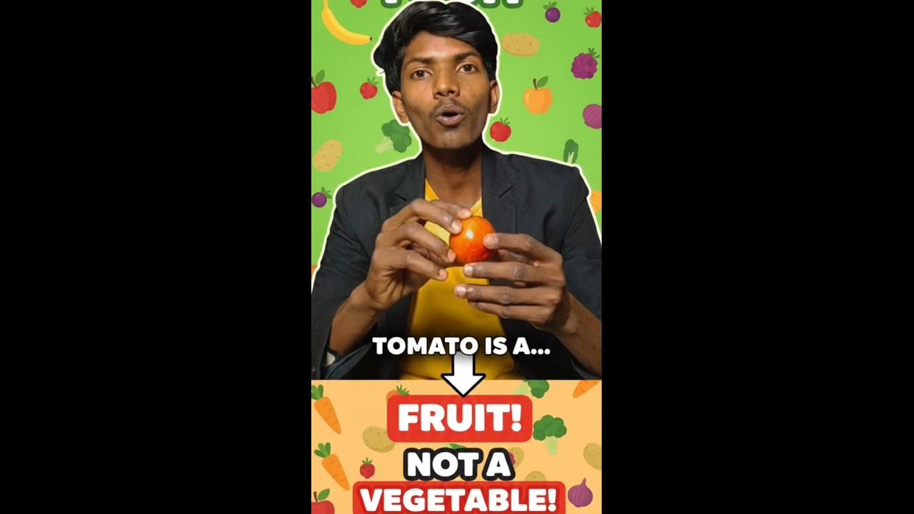 क्या सच में Tomato 🍅 सब्जी नहीं fruit फ्रूट है#KnowledgeableFact#KnowledgeFacts#DidYouKnow#GKFact