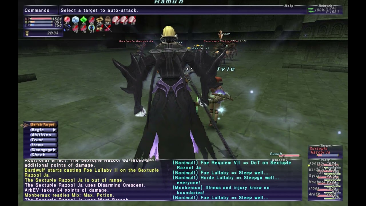 FFXI Ambuscade V1 EASY - Sextuple Razool Ja