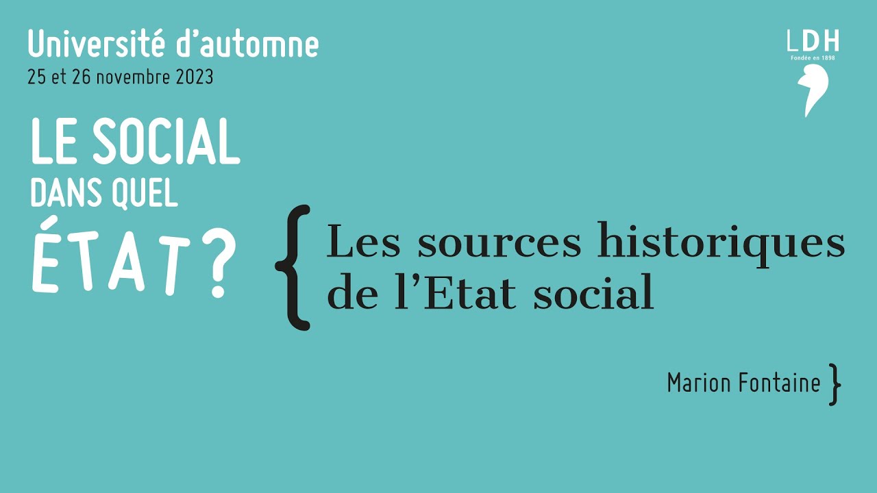 UA23 “Les sources juridiques de l'Etat social” - Marion Fontaine