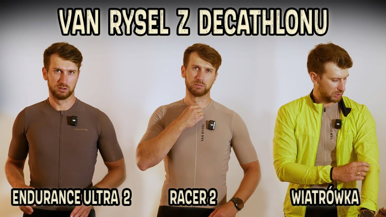 Test odzieży kolarskiej Van Rysel z Decathlonu - koszulki i wiatrówka w praktyce