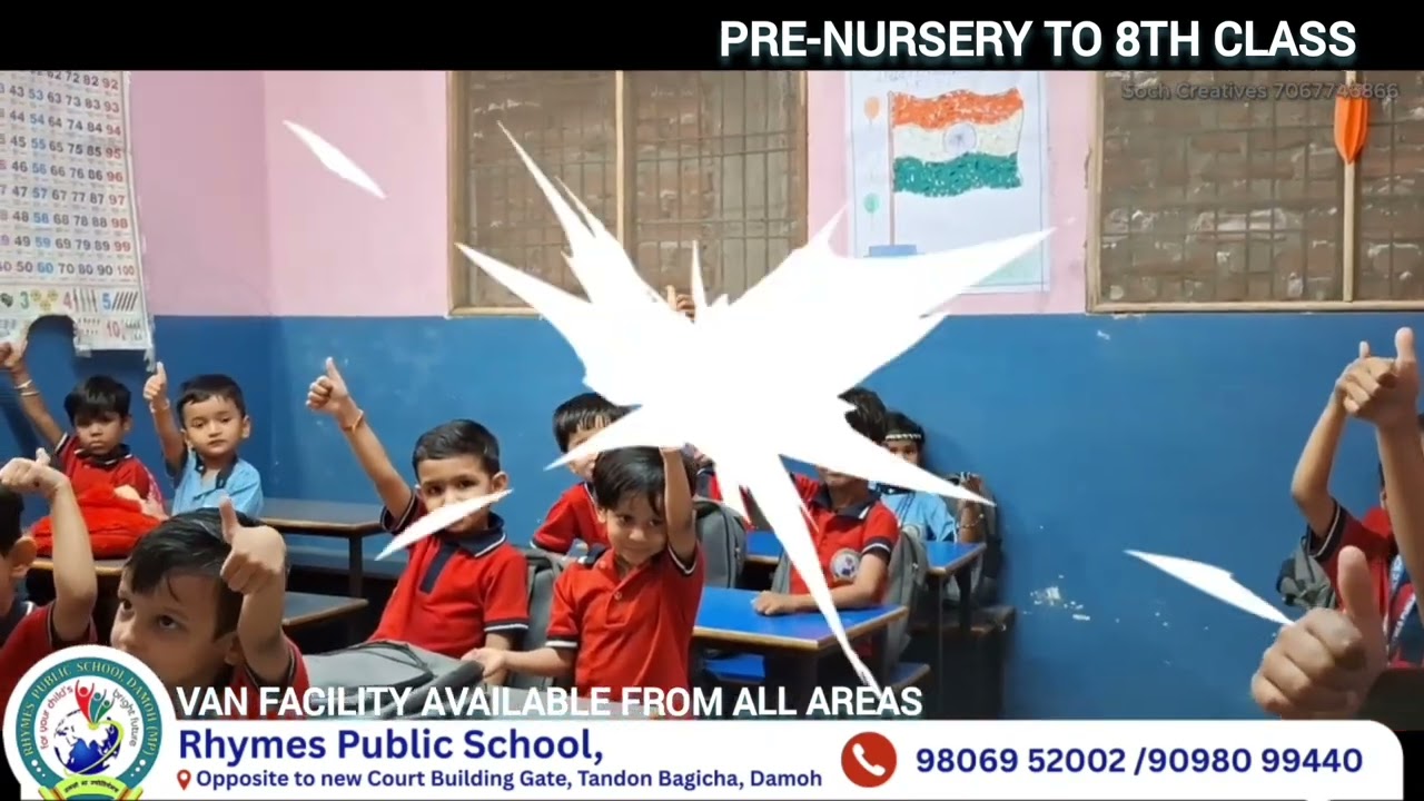 Admissions are open in Rhymes Public School, Damoh!! Hurry up!! Limited seats!! 