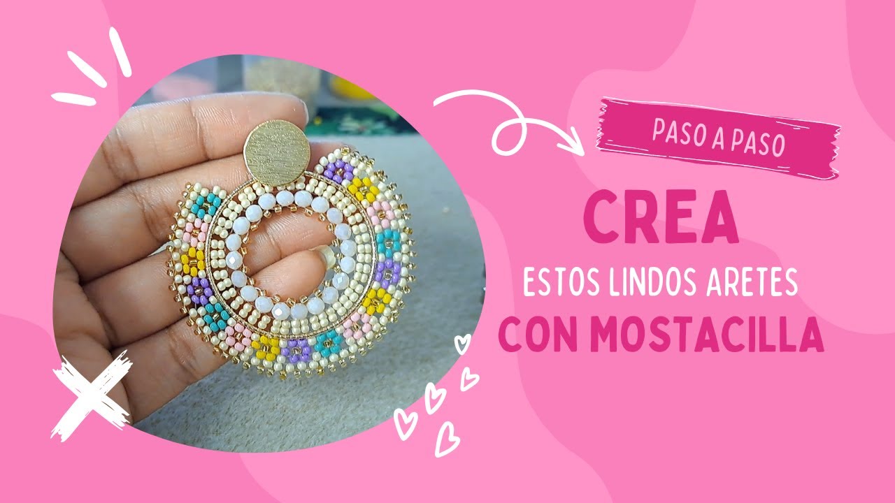👉 Cómo tejer aretes con mostacillas | Tutorial fácil paso a paso (bisutería artesanal)